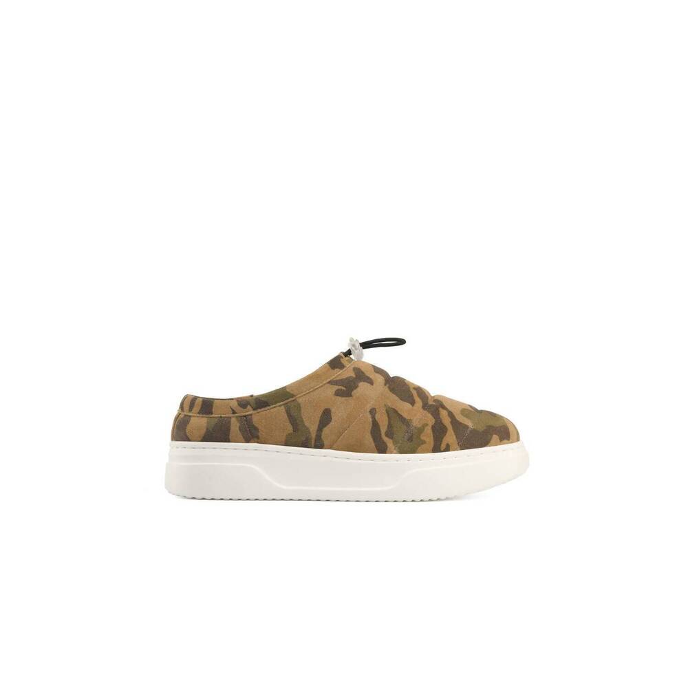 NEW J/SLIDES women's coco slip on mule in camoflague suede